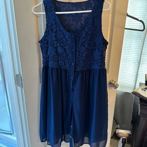Blue Lace Dress NWT
